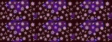 Şirin karalamalı çiçek desenli çizim. Eskiz tarzı kahverengi renklerde. Raster illüstrasyonu. Raster illüstrasyonu. El yapımı çiçek ve bitki koleksiyonu.