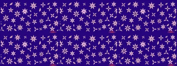 Raster illüstrasyonu. Küçük çiçekteki sevimli çiçek deseni. Mavi renkte çiçekler.