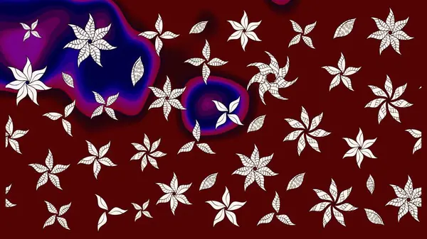 Kırmızı renkte çiçekler. Yumuşak, bahar çiçekli arka plan. Raster çiçek desenli ve çiçekli..