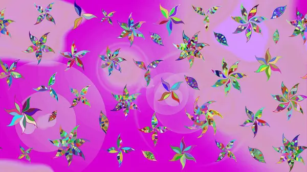 Çiçekli karalama şeklinde Raster çiçek deseni. Tarafsız renklerde çiçekler. Nazik, narin çiçek arkaplanı.