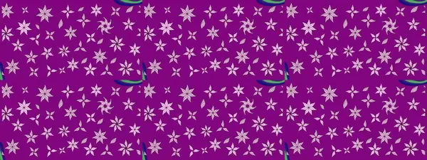 Raster çiçek izi. Klasik taslak çizimi. Çiçeksel mor çizim deseni.