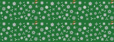 Sketch Floral Pattern in Raster illustration. Fancy fabric pattern. Colour Spring Theme sketch pattern Background. Flat Flower Elements Design.