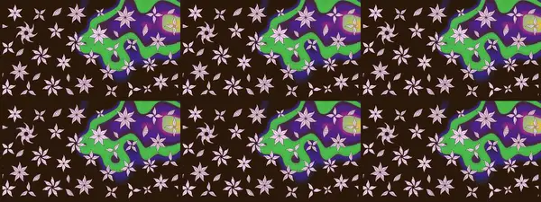 Moda baskıları için zarif bir şablon. Çiçekli yaz çiçekleri. Motley illüstrasyonu. Robot resim. Küçük çiçekte güzel bir desen. Küçük renkli çiçekler..