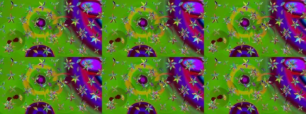 Renkli grunge soyut arkaplanı koloyeşil çiçeklerle süslüyor. Parmak izi, kumaş, duvar kâğıdı, tekstil için raster dokusu. Nakış desenli çiçek deseni..