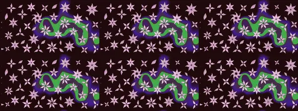 Çiçekler suluboya eskiz deseni. Raster Stili kumaş deseni.