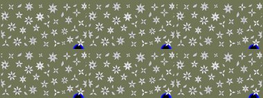 Raster stili kumaş deseni. Çiçekler suluboya çizim deseni.