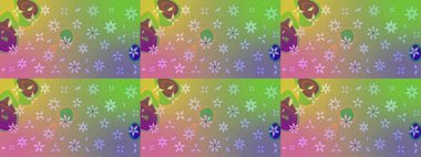 Tarafsız renklerde çiçeklerle çizilmiş çiçek deseni. Suluboya tarzında nötr renkler üzerine çiçekler.