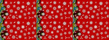 Sabıka fotoğraflarında, bebek kıyafetlerinde, duvar kâğıtlarında, paket kutularında falan kullanılabilir. Zarif, parlak ve kırmızı çiçek desenli eskiz. Raster..