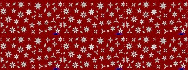 Raster illüstrasyonundaki çiçek desenli çizim. Suluboya tarzında kırmızı renkte çiçekler.