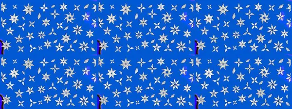 Kabile sanatı boho baskısı, klasik çiçek arkaplanı. Soyut etnik raster çizim kalıbı. Arkaplan dokusu, duvar kağıdı, mavi renkli çiçek teması.