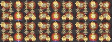 Noel şenliği geçmişi. Karla süslenmiş Noel kar taneleri. Raster illüstrasyonu.