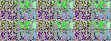 Renkli Bahar Temalı Kusursuz Arkaplan. Tarafsız renklerde çiçekler. Düz Çiçek Elementleri Tasarımı. Raster illüstrasyonunda kusursuz çiçek deseni.