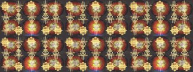 Noel şenliği geçmişi. Karla süslenmiş Noel kar taneleri. Raster illüstrasyonu.