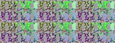 Renkli Bahar Temalı Kusursuz Arkaplan. Tarafsız renklerde çiçekler. Düz Çiçek Elementleri Tasarımı. Raster illüstrasyonunda kusursuz çiçek deseni.