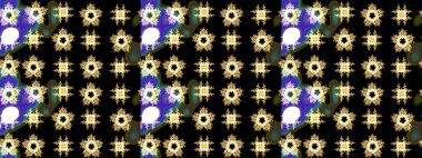 Renkli elementlerle Raster ilginç desen.