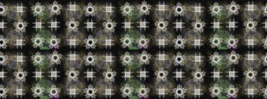 Kar tanelerinin soyut arkaplanlı Noel şablonu. Raster illüstrasyonu. Gri, siyah ve yeşil renkler. Noel ve Yeni Yıl moda baskıları için tatil tasarımı.