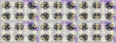 Kış Noel 'inde kar bembeyaz kristal element. Meteoroloji buz koleksiyonu. Xmas Frost kar taneleri izole edilmiş siluet sembolü. Raster. Kar Tanesi raster simgesi arka plan nötr, gri, bej rengi.