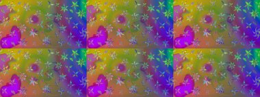 Simple cute pattern in small-scale flowers. Raster illustration. Floral sketch background for textile or book covers, manufacturing, wallpapers, print, gift wrap and scrapbooking.