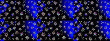 Hoş bir çiçek geçmişi var. Küçük bir çiçekte eskiz deseni. Güzel kumaş deseni. Raster illüstrasyonu.