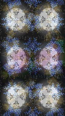 Güzel bir kış süsü. Kar taneleri koleksiyonu. Raster illüstrasyonu. Raster grisi, nötr ve mavi kar tanelerinden izole edilmiş..