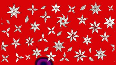 Raster suluboya çiçek deseni, narin çiçekler, kırmızı çiçekler, tebrik kartı şablonu. Güzel kumaş deseni.