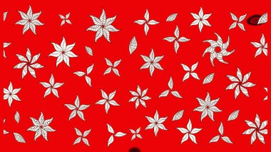 Çiçekli eskiz arkaplanı. Renkli Bahar Teması eskiz kalıbı. Düz Çiçek Elementleri Tasarımı. Çocuk stili.