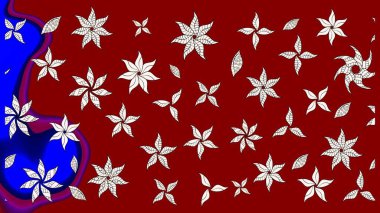 Raster suluboya çiçek deseni, narin çiçekler, kırmızı çiçekler, tebrik kartı şablonu. Güzel kumaş deseni.