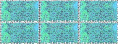 Basit Kadınsı Kart, Davetiye, Yazdırma Kalıbı. Güzel Kelebek Siluetleriyle Moda Dekorasyonu. Kelebeklerle dolu yaz arkaplanı mavi ve yeşil renkler. Güveli Raster Arkaplanı.