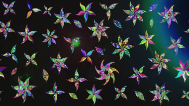 Raster - stok. Gri çiçekli eskiz deseni, suluboya çiçek deseni, sevimli çiçek, duvar kağıdı, kart veya kumaş için fayanslı.