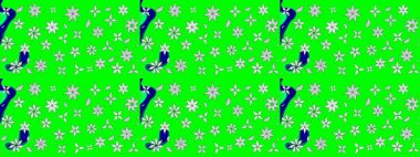 Eskiz arkaplan modeli. Yeşil yapraklı yabani çiçekler. Suluboya, elle çizilmiş. Raster illüstrasyonu.