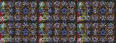 Düz kar karalama ikonları, kar taneleri gri, kahverengi ve yeşil renkli siluetler noel afişi, kartlar. Yeni yıl kar tanesi. Güzel soyut kar tanesi raster tasarımı..