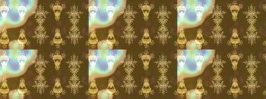 Renkli arka planda güzel kar taneleri. Raster kar taneleri deseni. Raster illüstrasyonu.