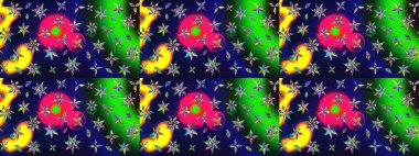 Küçük çiçekteki sevimli çiçek deseni. Mavi renkte çiçekler.