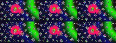 Eskiz Vintage Çiçek Deseni. Raster Kalça dokusu deseni.