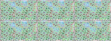 Raster illüstrasyonu. Tasarım için Raster Kelebekleri. Farklı renkte kelebeklerden kusursuz. Kıyafet tarzı için mavi ve nötr arka plan dekorasyonu. Fantezi renkli resimler koleksiyonu.