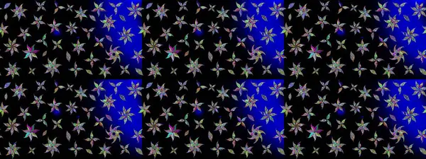 Çiçek tasarımı için inanılmaz bir kolaj cenneti tarzı. Çiçekli zambakların eskiz geçmişi. Parlak çiçekli kolaj çiçekleri siyahtır..