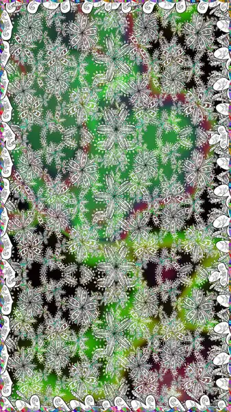 Küçük çiçekte güzel bir desen. Gri çiçekli bahar çiçekleri. Moda baskıları için zarif bir şablon. Küçük renkli çiçekler. Motley illüstrasyonu.