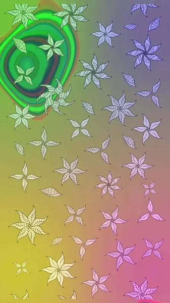 Parlak çiçekli nötr renkler üzerine soyut çizim deseni. Küçük çiçekte hoş bir çiçek deseni var. Çiçek elementli zarif raster dokusu..