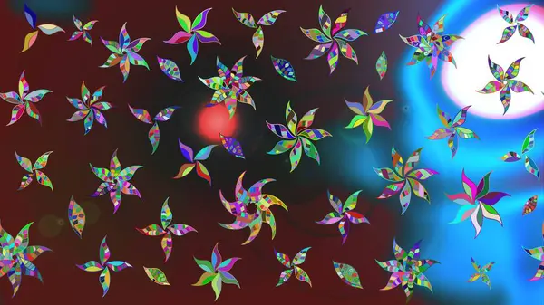 Nazik, sevimli çiçek arkaplanı. Mor renkli çiçekler. Raster çiçek desenli ve çiçekli..