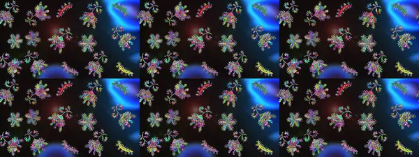 Raster illüstrasyonu. Kar taneli desen. Raster Noel soyut renkli arkaplan ve düşen kar tanesi..