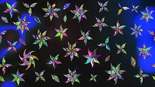 Çizim kalıbı. Raster illüstrasyonu. Ultraviyole kumaş deseni. Organik motif arkaplanı.