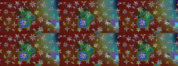 Renkli Yaz Temalı eskiz kalıbı. Düz Çiçek Elementleri Tasarımı. Modaya uygun kumaş deseni. Sevimli çiçek raster deseni.