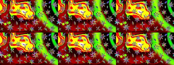 Raster illüstrasyonu. Flower eskiz arka planı. Şatafatlı bahar bahçesi dokusu. Çiçek deseni.