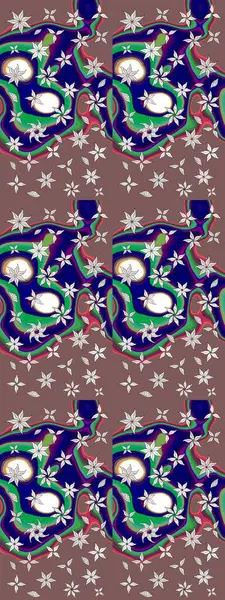 Moda arka planında parlak buketler. Kumaş, duvar kağıdı ve kağıt üzerine baskı yapmak için gelişen arka plan. Raster illüstrasyonu. Eski usul küçük çiçekli şirin bir eskiz deseni..