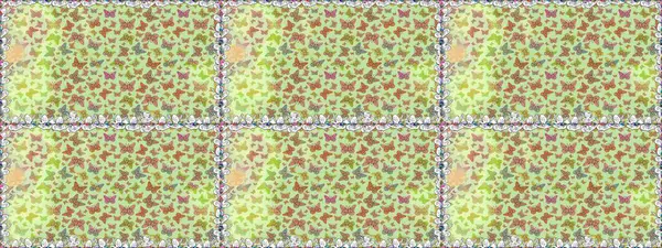 Güzel kelebek resimlerini renklendir. Kağıt, kumaş, ambalaj kağıdı ve duvar kağıdı tasarımı için güzel bir arka plan. Kusursuz. Raster illüstrasyonu.