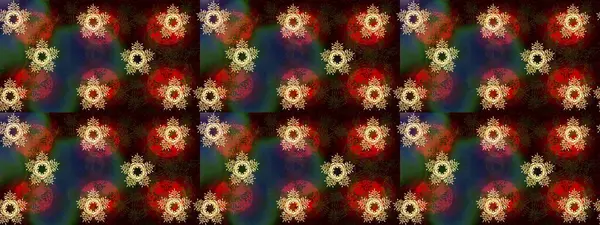 Kar tanesi süsleme deseni. Kar taneleri arka planda. Raster illüstrasyonu. Kar taneleri deseni. Renkli arkaplanda izole edilmiş kar tanelerinin düz tasarımı.