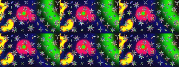 Küçük çiçekteki sevimli çiçek deseni. Mavi renkte çiçekler.