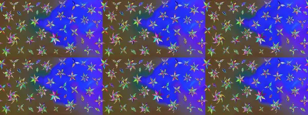 Mavi renkli çiçekler. Küçük çiçekte sevimli çiçek deseni var..