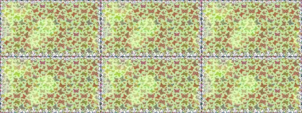 Raster illüstrasyonu. Klasik tarzda hem de. Elin kusursuz deseni suluboya desenli siluet kelebekleri. Tarafsız renklerde resimleme.