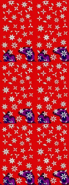 Çiçekli çiçek deseni, suluboya. Küçük çiçekte güzel bir çiçek deseni var. Raster deseni.